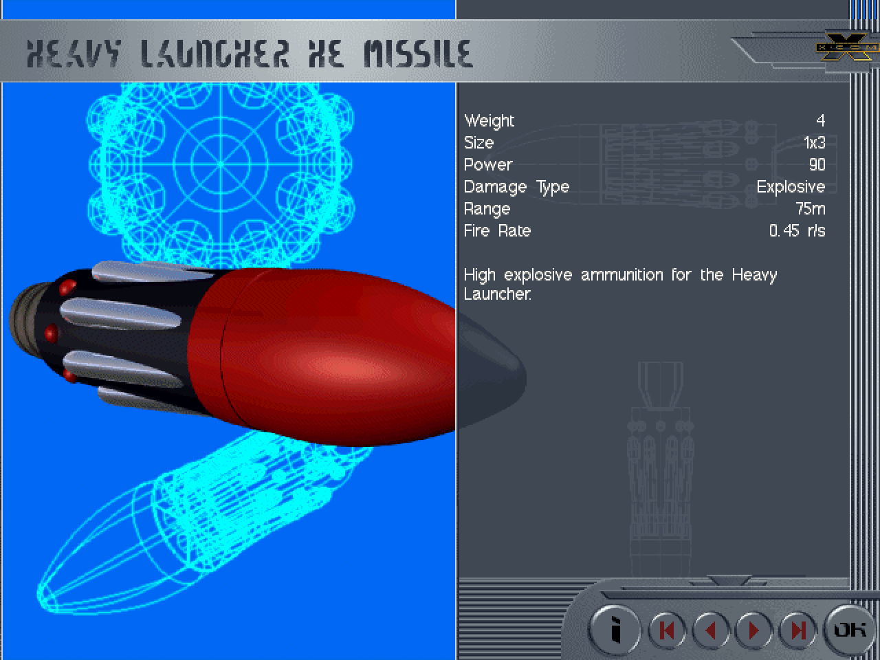 Heavy Launcher HE Missile